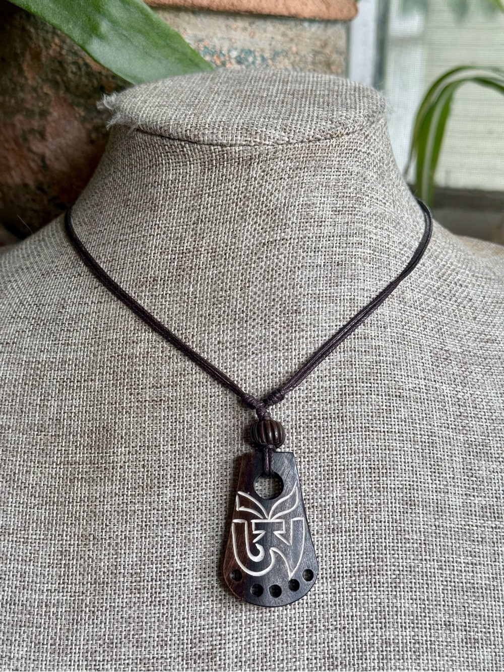 Boho Grunge Bone Bead Choker